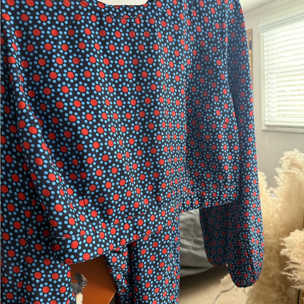 Patterned Long Sleeve Marching Set